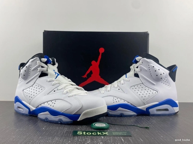 Cheap 6 (2014) Blue Jordan Retro Sport Air 384664-107 0807